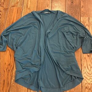 Teal Short Sleeve Cardigan